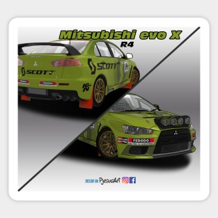 Mitsubishi evo X R4 Dirt 3 Sticker